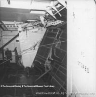 SRN4s damaged at sea